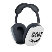 Image 1 of GOAT Graphic AirPod Max Case – Funny Retro Script Ear Cup Covers