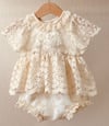 The Alice: Vintage Lace Romper.