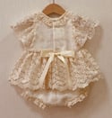 The Alice: Vintage Lace Romper.