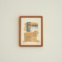  Vintage Bulgarian Match Box - Yellow Mini  (Framed)