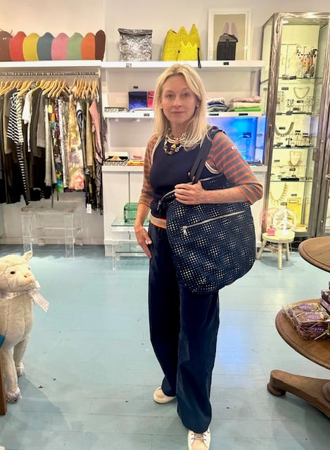 Blue Tree Bespoke Totes- Metallic Denim Drop! Two Styles - Image 3 of 4