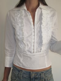 Image 1 of Amaya Arzuaga ruffle shirt