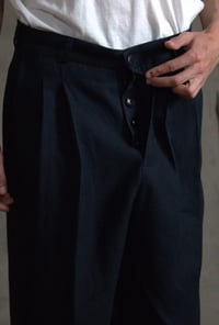 Image 16 of Club Trouser linen - Dark Navy