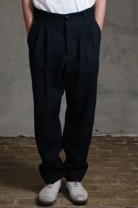 Image 3 of Club Trouser linen - Dark Navy