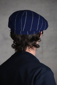 Image 4 of Albert Cap - Italian Blue Stripe