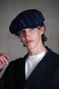 Image 2 of Albert Cap - Italian Blue Stripe