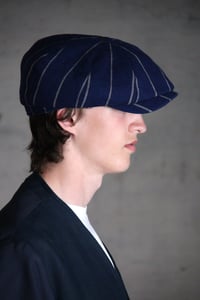 Image 7 of Albert Cap - Italian Blue Stripe