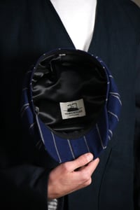 Image 6 of Albert Cap - Italian Blue Stripe
