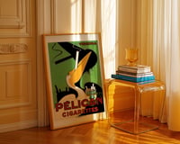 Image 3 of Pelican Cigarettes Vintage French Advertising Poster