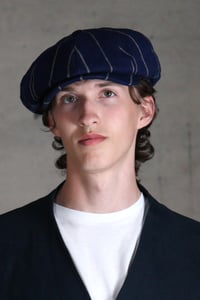 Image 5 of Albert Cap - Italian Blue Stripe