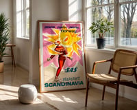 Image 2 of Snowful • Sunful • Funful Norway SAS Vintage Ski Travel Poster