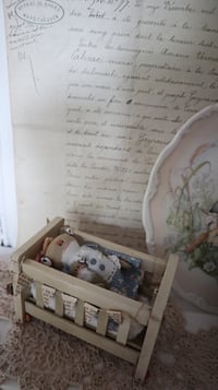 Image 5 of Tilly the frog, tiny froglet doll and bed - Collaboration with Playfromyourheart 