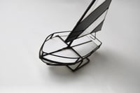 Image 4 of Vintage Stained Glass Sailboat