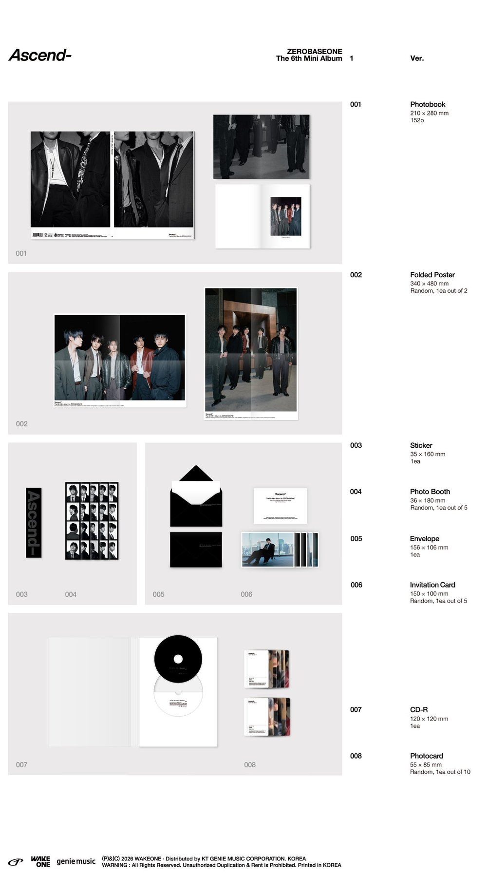 Image of ZEROBASEONE ‘Ascend-’ (Photobook Ver.)
