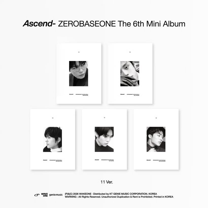 Image of [PRE-ORDER] ZEROBASEONE ‘Ascend-’ (11 Ver.) + MnetPlus Merch POBs