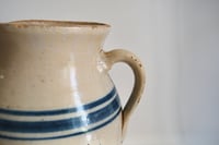 Image 5 of Antique Stoneware Pitcher w/cobalt blue 