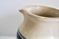 Image 6 of Antique Stoneware Pitcher w/cobalt blue 