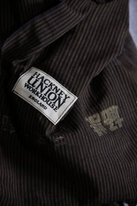 Image 8 of Japanese Scarf - stripe old black