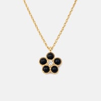 Image 1 of Black onyx daisy necklace