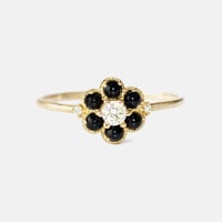 Image 1 of Onyx Daisy Ring