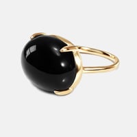 Image 1 of Black Onyx Dome Ring