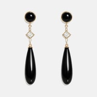 Image 1 of Black Onyx Drop Earring