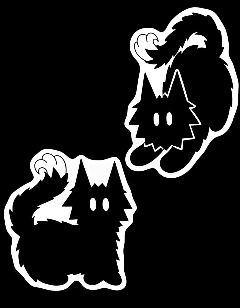 2 New Mr. Boopins stickers! (Free shipping)