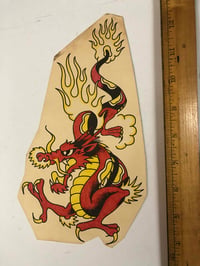 Image 1 of 1970’s  Spaulding & Roger’s hand colored red dragon pork chop bit 