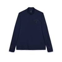 Image 5 of Embroidered Quarter-Zip Pullover — White adidas® Performance Top with '7' Arch Design