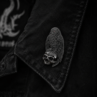 Image 3 of Raven Relic Enamel Pin – Gothic Norse Occult Collectible