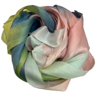 Image 6 of 10YD. FLURRY HAND DYED SARI SILK RIBBON BY COLOR BURST SILK