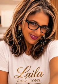 Image 1 of Black & Gold Beaded Glam 