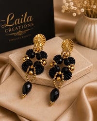 Image 3 of Black & Gold Beaded Glam 