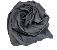 Image 4 of 10YD. GRAPHITE HAND DYED SARI SILK RIBBON BY COLOR BURST SILK