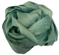 Image 2 of 10YD. YUCCA HAND DYED SARI SILK RIBBON BY COLOR BURST SILK