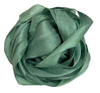 Image 3 of 10YD. YUCCA HAND DYED SARI SILK RIBBON BY COLOR BURST SILK