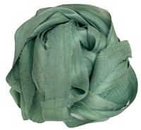 Image 4 of 10YD. YUCCA HAND DYED SARI SILK RIBBON BY COLOR BURST SILK