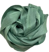 Image 6 of 10YD. YUCCA HAND DYED SARI SILK RIBBON BY COLOR BURST SILK