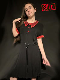 Image 1 of SOLD Killstar Marilyn Manson skull & cross bones black dress