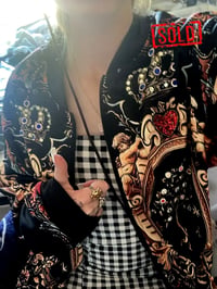Image 1 of SOLD Rose Gold Baroque jewelled bomber jacket 