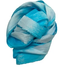 Image 5 of 10YD. ISLAND COVE HAND DYED SARI SILK RIBBON BY COLOR BURST SILK
