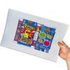 LE3 "REPTAЯ CEЯEAL" Box OG Sunburst Variant - 11x17 Flat-Lay Uncut Box Print