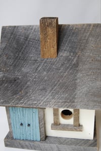 Image 3 of Handmade Birdhouse-Cape Cod Mini (Blue)