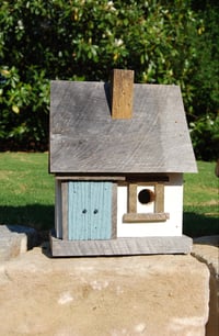 Image 2 of Handmade Birdhouse-Cape Cod Mini (Blue)