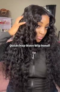 Image 1 of Wavy frontal wig