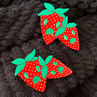 Image 1 of strawberries and scream pin - last two  