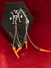 Image 2 of Super cute dangle carrot earrings!