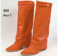 Orange Shark Boots