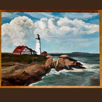 Image 1 of Lighthouse Painting w/Sorry Signs On Cash Machines Lyrics