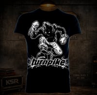 Turnpike Black/White Character Logo Tee